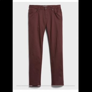 Banana Republic Mens Slim-Fit Travel Pant, Size 34x32, Color Amber, New With Tag